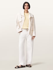 AllSaints Yellow Rebel Jumper - Image 6 of 7