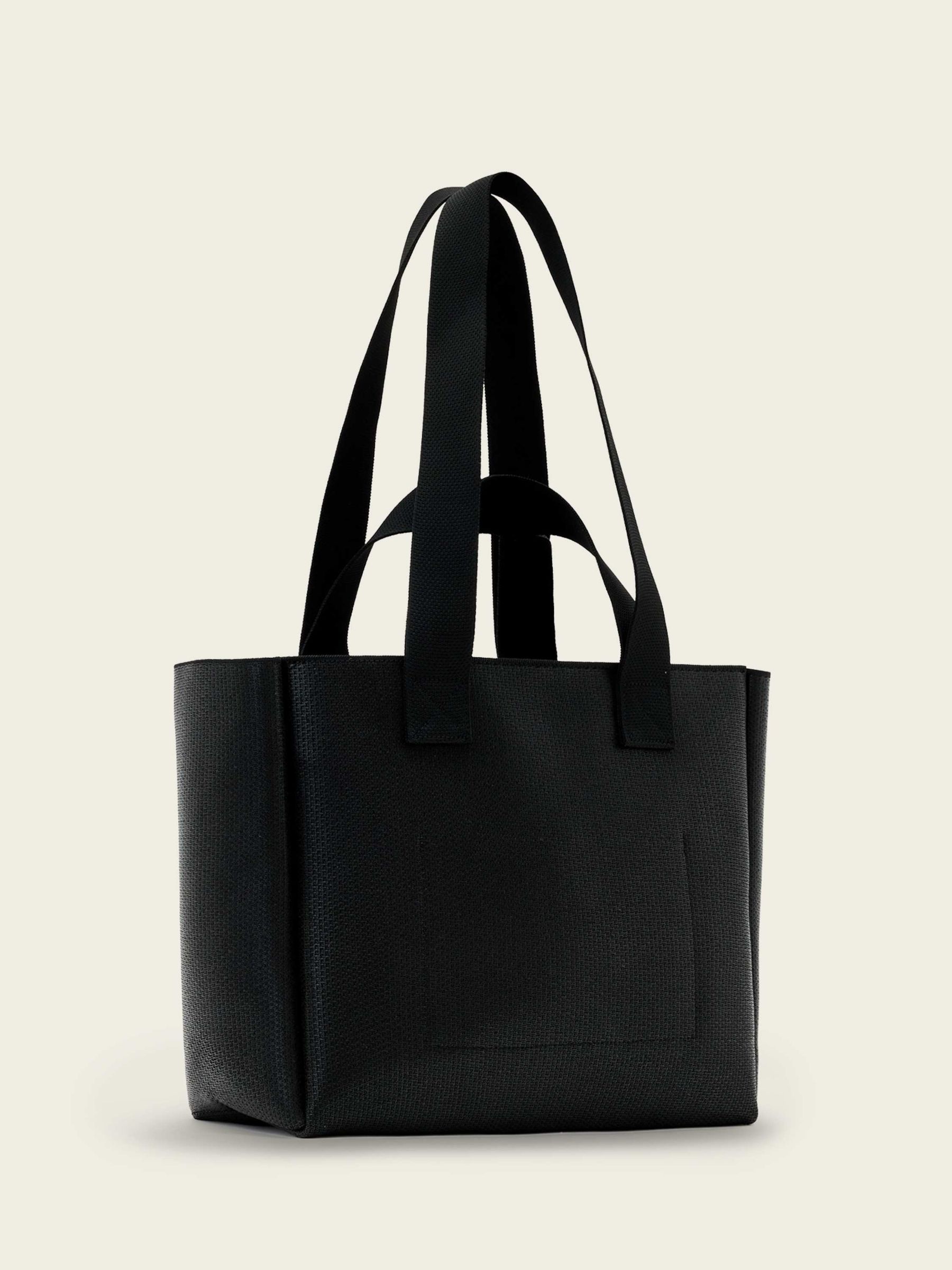 Buy AllSaints Black Izzy Sheen Med Tote from Next USA