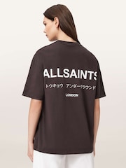 AllSaints Brown Underground Etta T-Shirt - Image 4 of 6