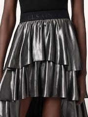 AllSaints Grey Cavarly Maxi Skirt - Image 3 of 7