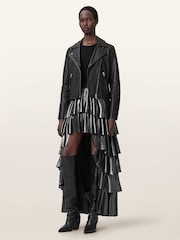 AllSaints Grey Cavarly Maxi Skirt - Image 5 of 7