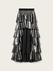 AllSaints Grey Cavarly Maxi Skirt - Image 7 of 7