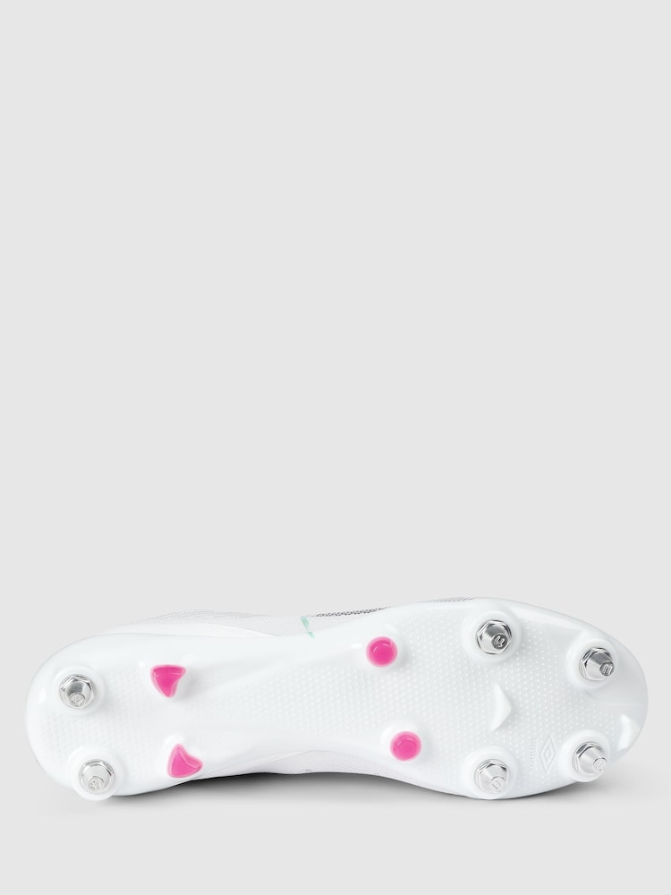 Umbro White Velocita Decima Pro SG Football Boots - Image 4 of 4 Umbro White Velocita Decima Pro SG Football Boots - Image 4 of 4