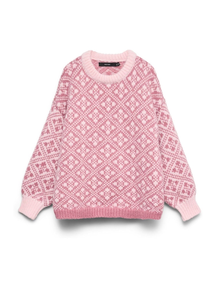 VERO MODA Chunky Crew Neck Patterned knitted Jumper - Bild 5 von 5 VERO MODA Chunky Crew Neck Patterned knitted Jumper - Bild 5 von 5