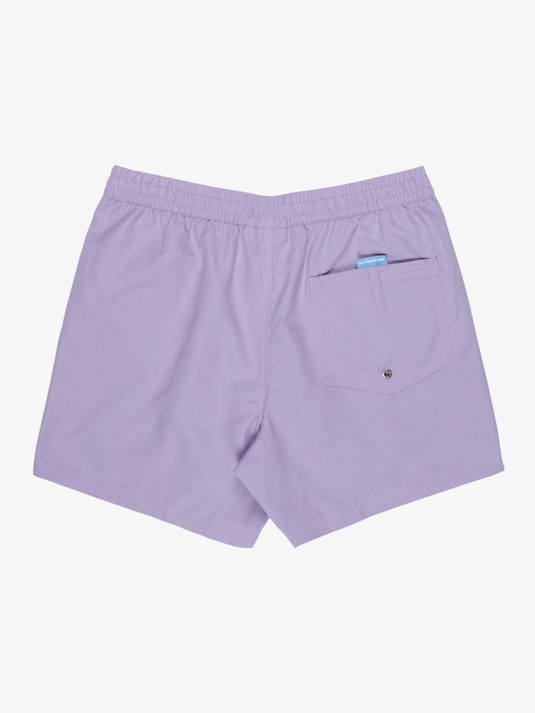 Quiksilver Lilac Purple Everyday Volley 15" Logo Swim Shorts - Image 8 of 8
