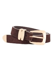 Dune London Brown Niah Belt - Image 1 of 4