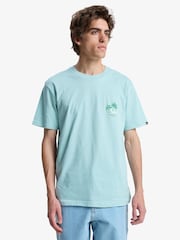 Quiksilver EVO Learning From Nature Palm Tree Backprint Graphic Short Sleeve T-Shirt - Imaginea 1 din 8