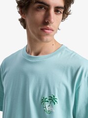 Quiksilver EVO Learning From Nature Palm Tree Backprint Graphic Short Sleeve T-Shirt - Imaginea 4 din 8