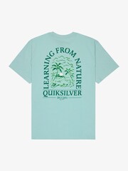 Quiksilver EVO Learning From Nature Palm Tree Backprint Graphic Short Sleeve T-Shirt - Imaginea 8 din 8