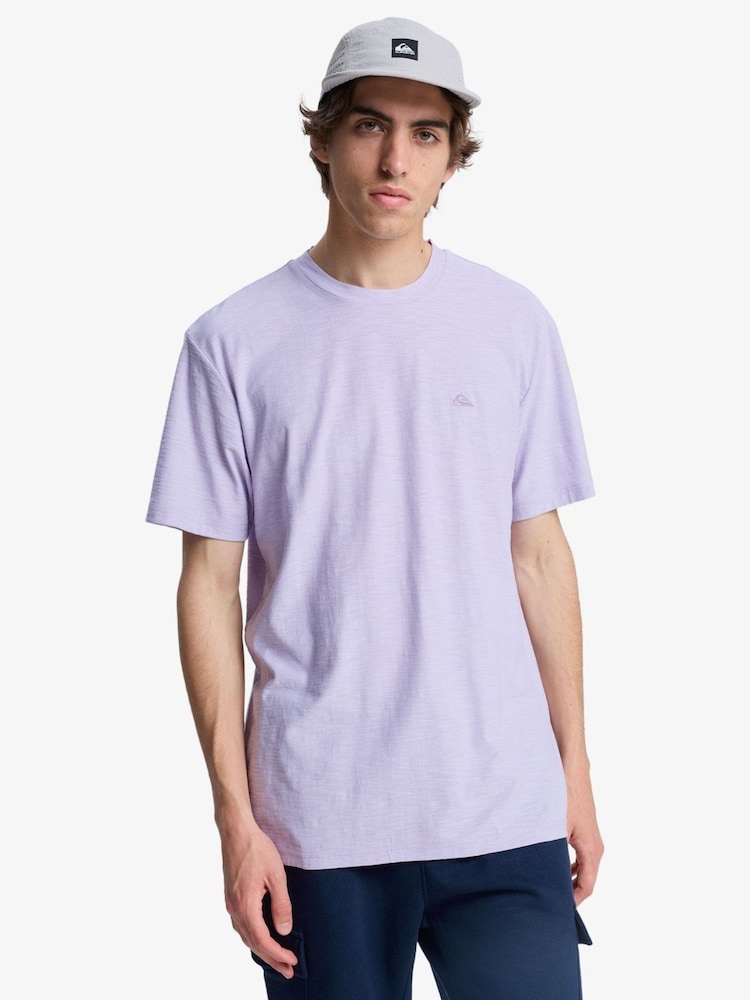 Quiksilver Slub Roundneck Tonal Logo Short Sleeve T-Shirt - صورة 1 من 6