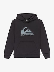 Qara - Quiksilver Comp Loqosu olan kapşonlu kapşon - 3şəkildən 1 şəkil