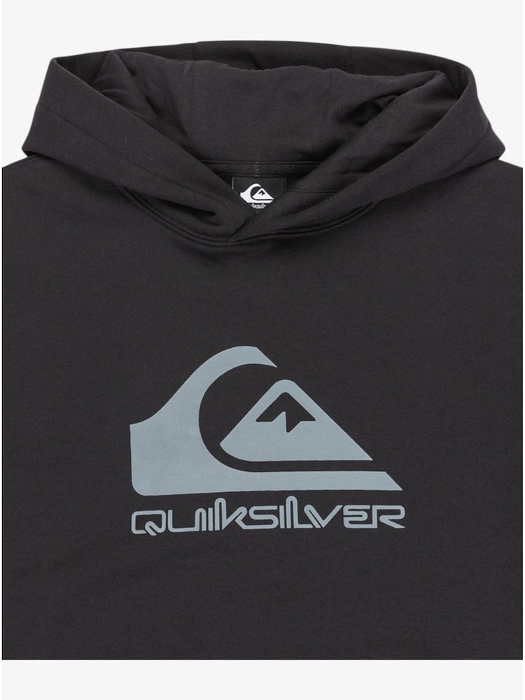 Qara - Quiksilver Comp Loqosu olan kapşonlu kapşon - 3şəkildən 3 şəkil