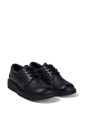 Kickers Black Kick Lo Padded Leather Shoes - Image 1 of 6