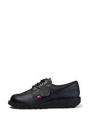 Kickers Black Kick Lo Padded Leather Shoes - Image 4 of 6