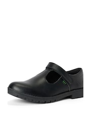 Kickers Black Kick Lo Padded Leather Shoes - Image 5 of 6