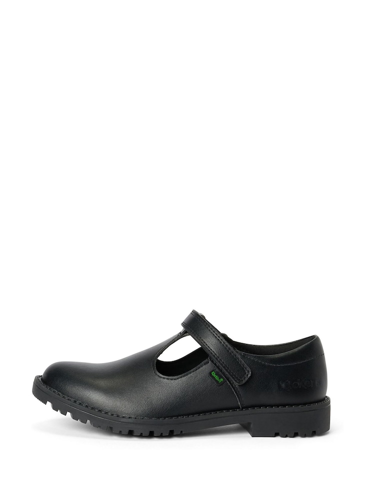 Kickers Black Kick Lo Padded Leather Shoes - Image 6 of 6