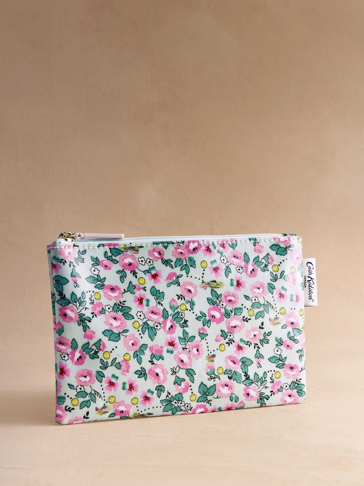 Cath Kidston Green Floral Tennis Print Zipped Purse - Image 1 of 3 Cath Kidston Green Floral Tennis Print Zipped Purse - Image 1 of 3