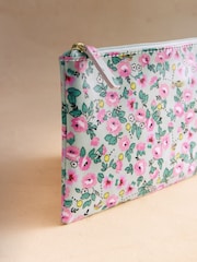 Cath Kidston Green Floral Tennis Print Zipped Purse - Image 2 of 3