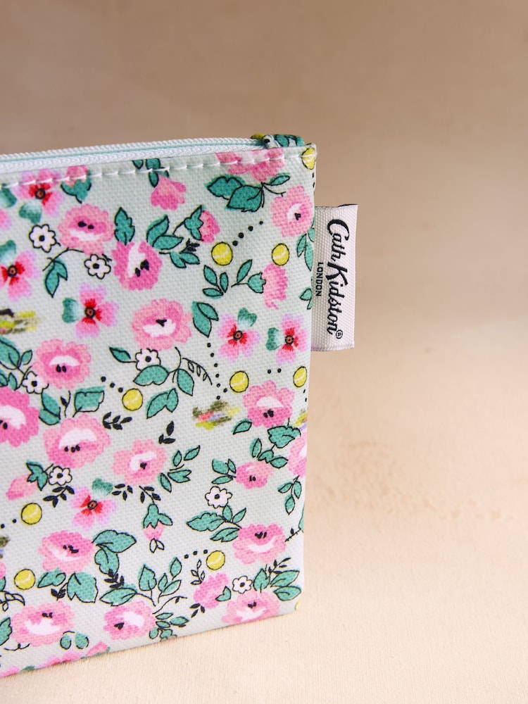 Cath Kidston Green Floral Tennis Print Zipped Purse - Image 3 of 3 Cath Kidston Green Floral Tennis Print Zipped Purse - Image 3 of 3