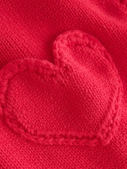 Red Heart Crochet Pocket Heart Pocket Button Through Baby Cardigan (0mths-2yrs) - Image 7 of 7