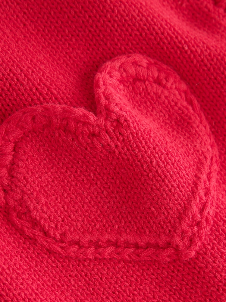 Red Heart Crochet Pocket Heart Pocket Button Through Baby Cardigan (0mths-2yrs) - Image 7 of 7 Red Heart Crochet Pocket Heart Pocket Button Through Baby Cardigan (0mths-2yrs) - Image 7 of 7