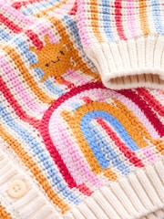 Multicolour Bright Stripe - Cárdigan de punto para bebé (0 meses a 2 años) - Imagen 3 de 4