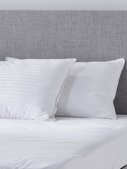 Early's of Witney Set of 2 100% Cotton Sateen Stripe Mulberry Silk Filled Pillows - Image 2 of 3