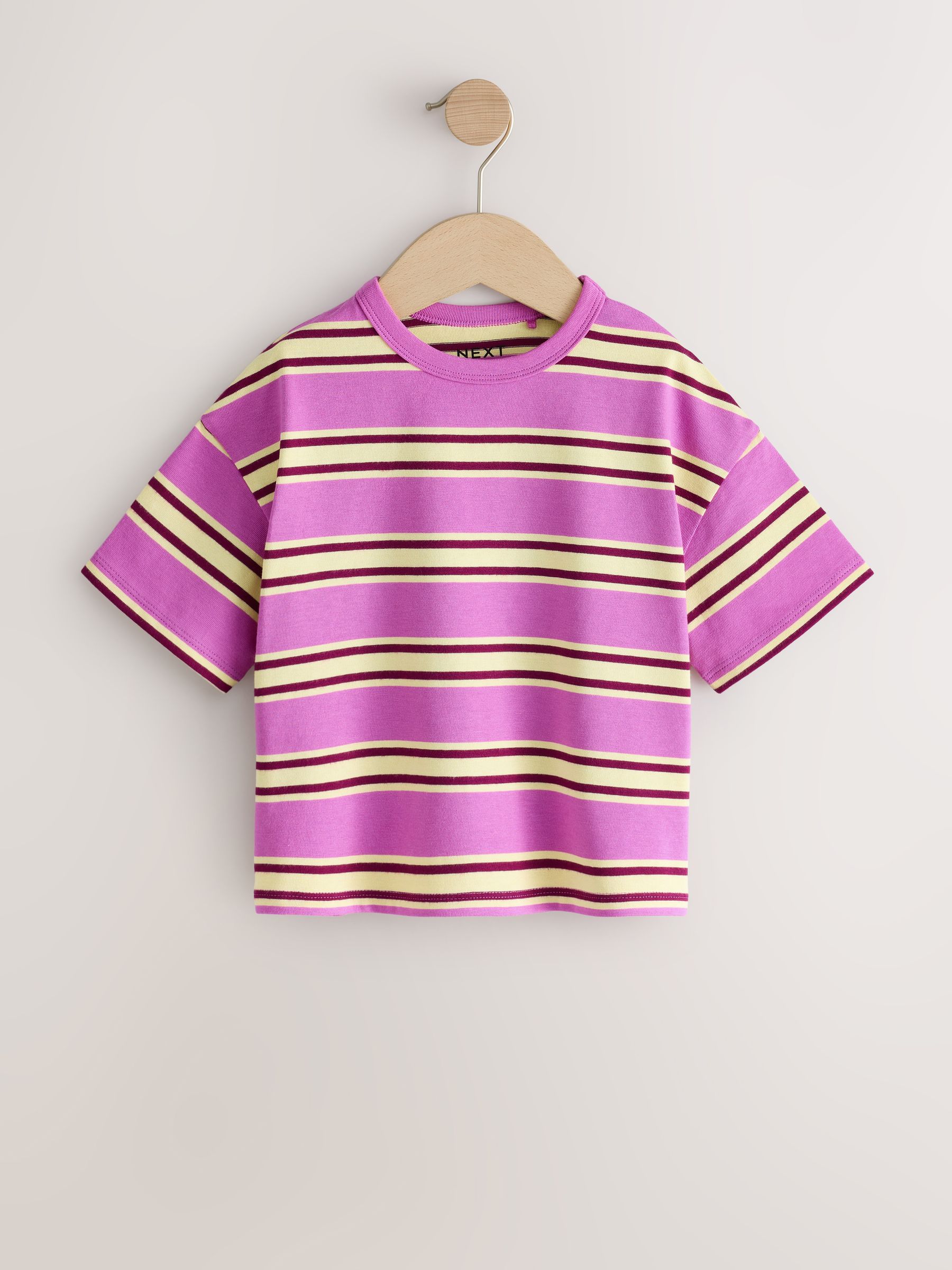 Buy Pink/Purple Stripe T-Shirts 3 Pack (3mths-7yrs) from Next USA