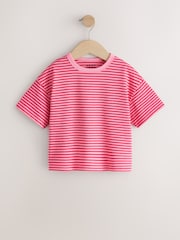 Pink/Purple Stripe T-Shirts 3 Pack (3mths-7yrs) - Image 4 of 7