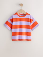Pink/Purple Stripe T-Shirts 3 Pack (3mths-7yrs) - Image 5 of 7