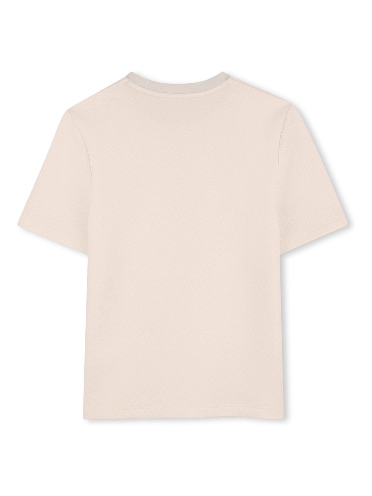 BOSS Cream Logo Short Sleeve T-Shirt - Image 2 of 3 BOSS Cream Logo Short Sleeve T-Shirt - Image 2 of 3