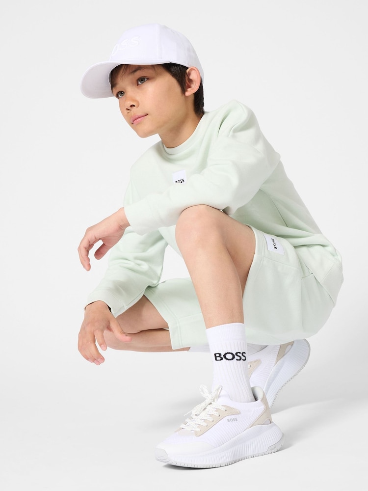 BOSS Logo Crew Neck Sweatshirt - Imaginea 2 din 5 BOSS Logo Crew Neck Sweatshirt - Imaginea 2 din 5