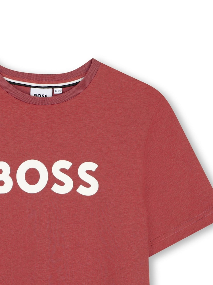 BOSS Red Logo Short Sleeve T-Shirt - Image 3 of 3