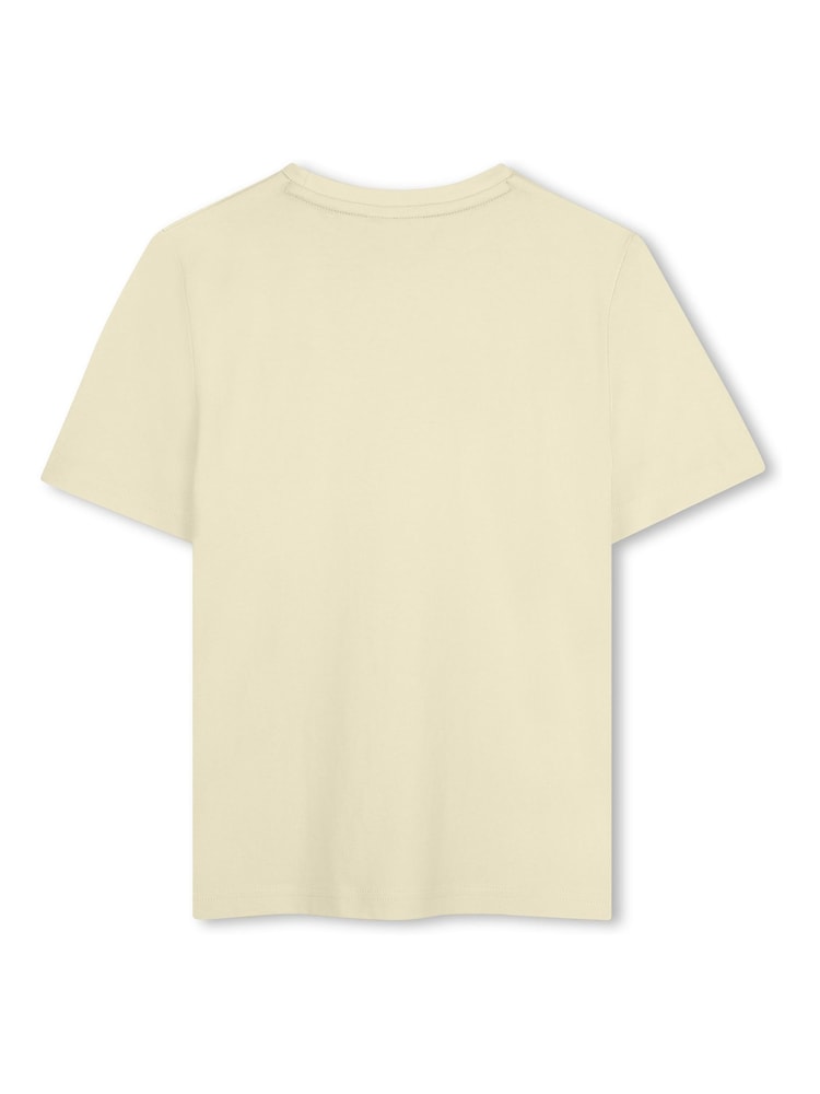BOSS Yellow Logo Short Sleeve T-Shirt - Image 2 of 3 BOSS Yellow Logo Short Sleeve T-Shirt - Image 2 of 3