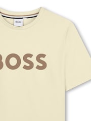 BOSS Yellow Logo Short Sleeve T-Shirt - Image 3 of 3