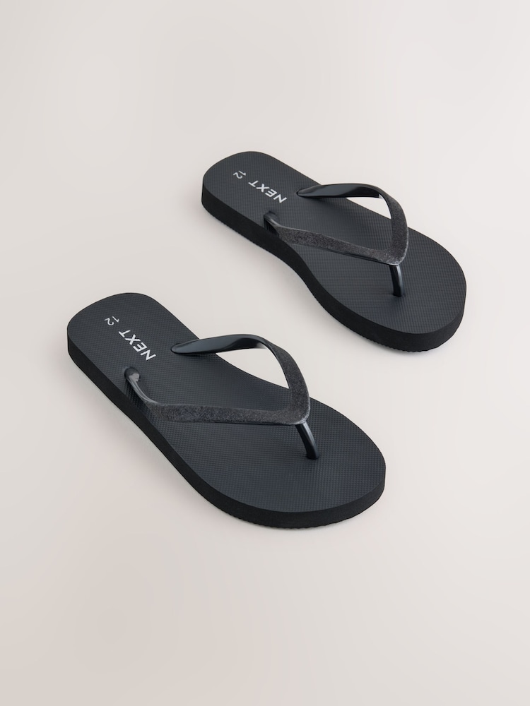 Negro con purpurina - Chanclas - Imagen 1 de 5 Negro con purpurina - Chanclas - Imagen 1 de 5