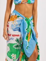 Seafolly Blue Viva Vacation Sarong - Image 2 of 4