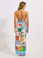 Seafolly Blue Viva Vacation Sarong - Image 3 of 4