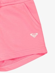 Roxy Pink Surf Feeling Terry Logo Shorts - Image 3 of 3