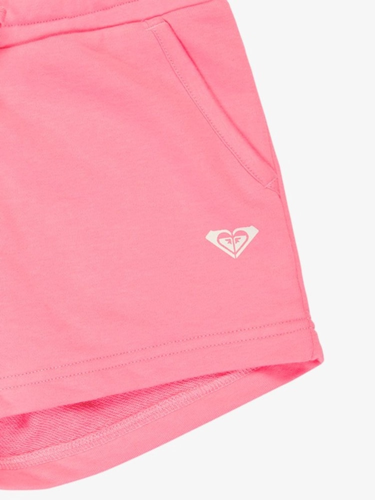 Roxy Pink Surf Feeling Terry Logo Shorts - Image 3 of 3
