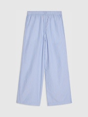 River Island Blue Seersucker Stripe Pull on Trousers - Image 2 of 4