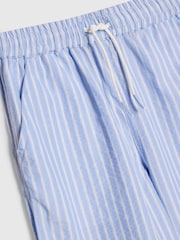 River Island Blue Seersucker Stripe Pull on Trousers - Image 3 of 4