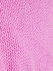 River Island Pink Colour Block Textured Logo Swimsuit - Image 3 of 4