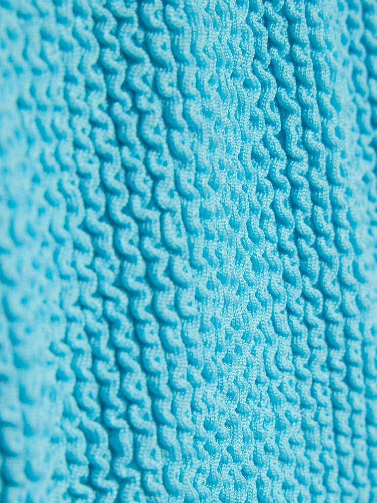 River Island Pink Colour Block Textured Logo Swimsuit - Image 4 of 4