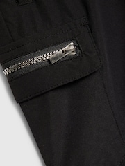 River Island Black Cargo Zip Pocket Shorts - Image 3 of 4