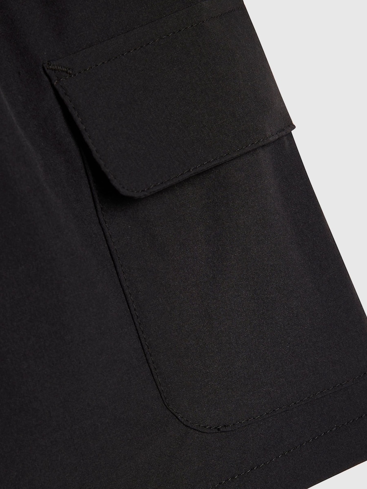 River Island Black Cargo Zip Pocket Shorts - Image 4 of 4 River Island Black Cargo Zip Pocket Shorts - Image 4 of 4