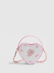 River Island Ditsy Floral Heart Mini Cross-Body Bag - Image 1 of 5