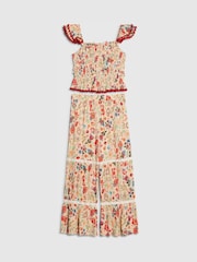 River Island Cream Mexicana Top & Trousers Set - Image 2 of 4