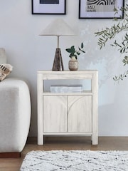 White Arches Mango Wood Effect Side Table - Image 1 of 5