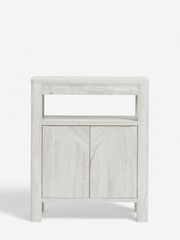 White Arches Mango Wood Effect Side Table - Image 2 of 5